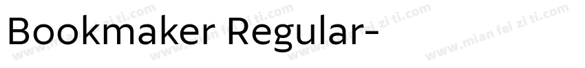 Bookmaker Regular字体转换